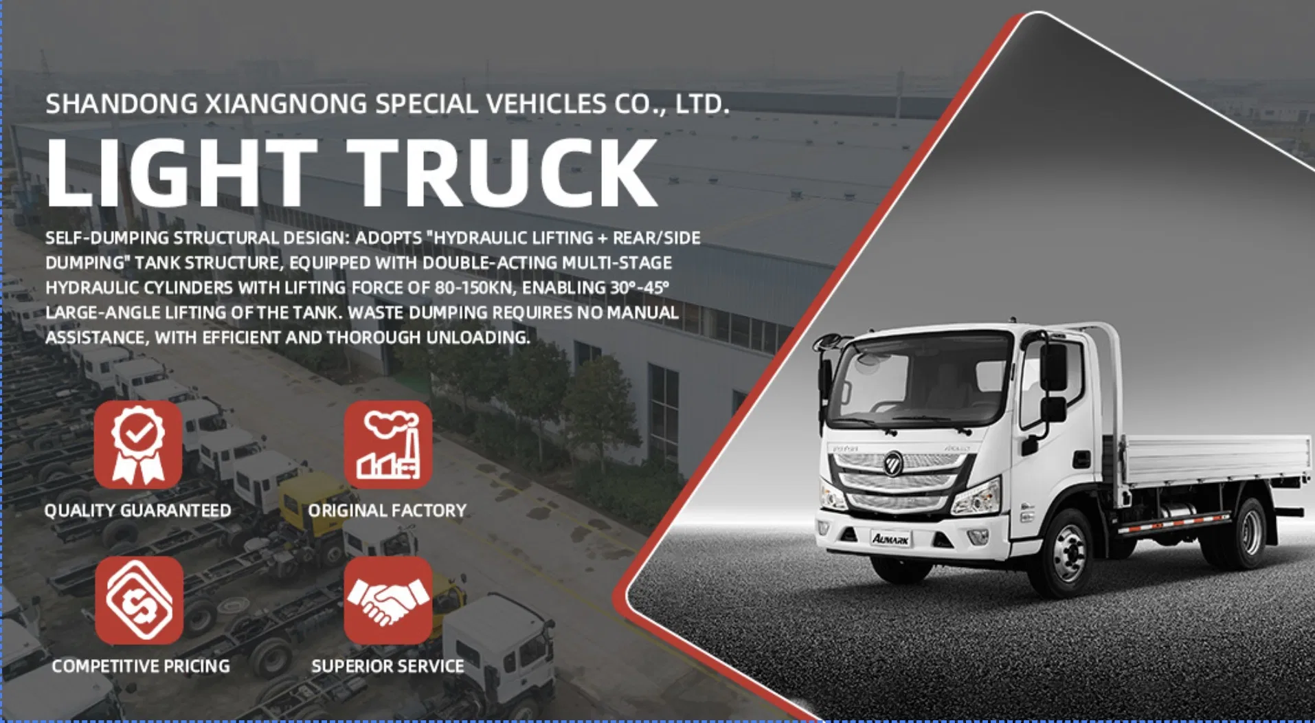 2026 Foton Truck Aumark S Euro V Diesel Light Truck 4×2
