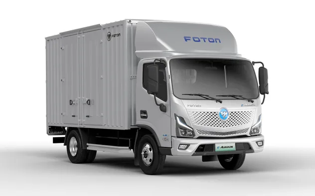 Low-Carbon New Energy Commercial Vehicles Foton Electric Mini Van 4X2 LHD 174km EV Cargo Truck