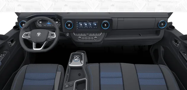 Low-Carbon New Energy Commercial Vehicles Foton Electric Mini Van 4X2 LHD 174km EV Cargo Truck